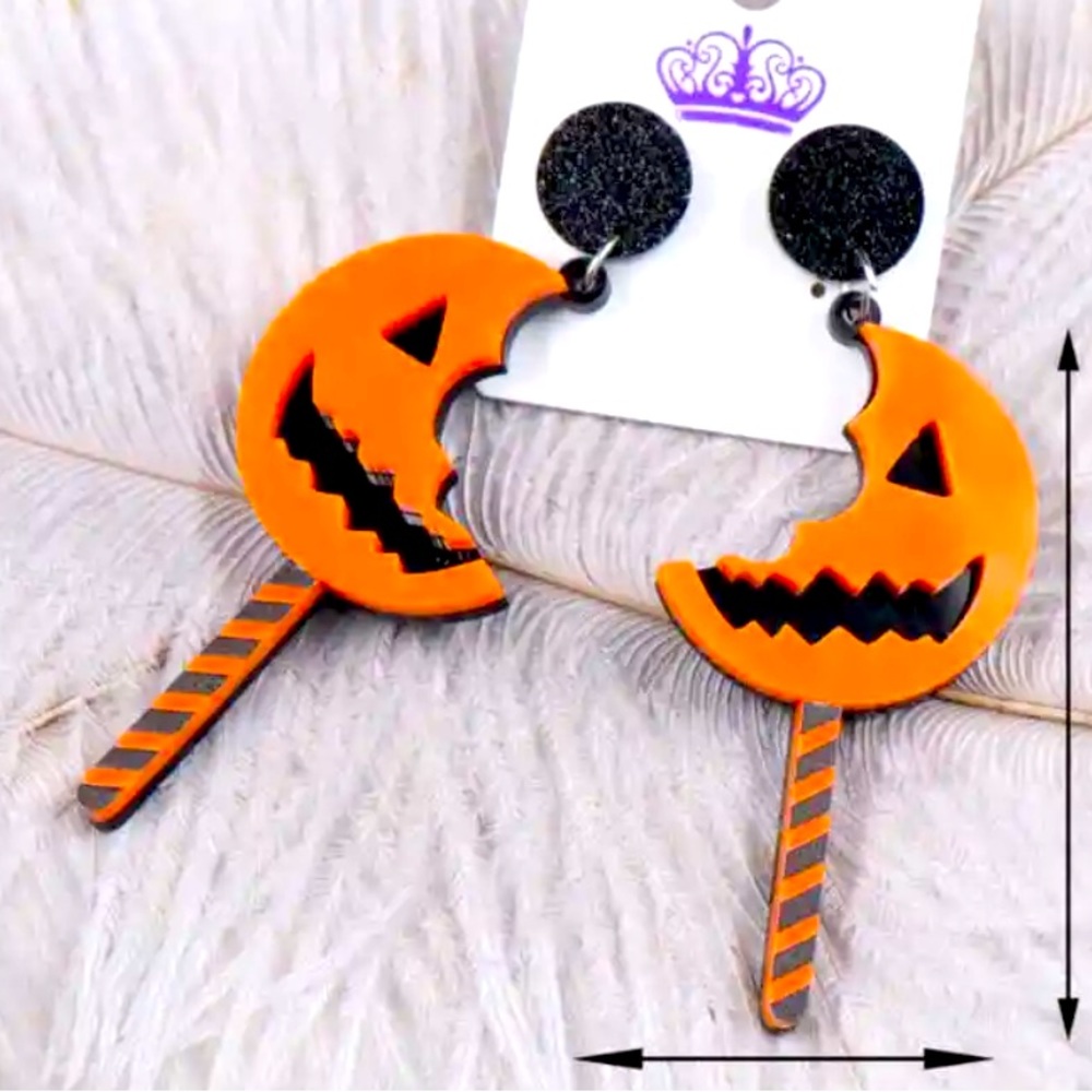 New Halloween Ghost Earrings Cute Acrylic Handmade Jewelry